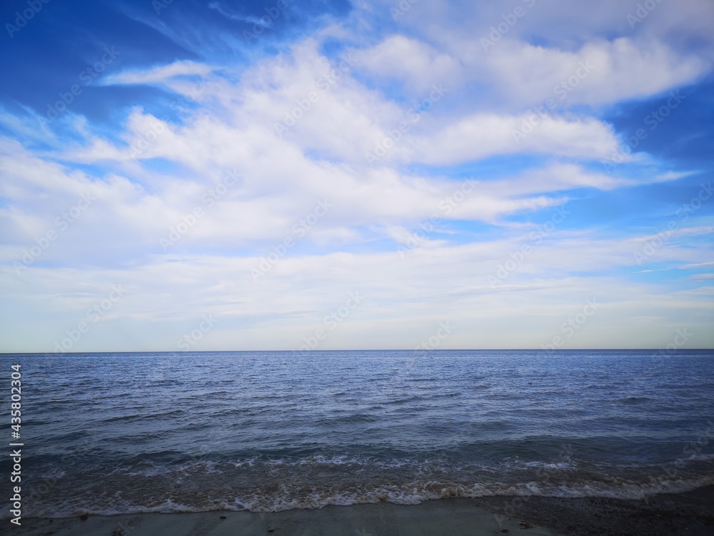 Beautiful Mediterranean sea landscape in Valencia