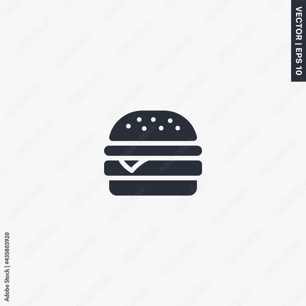 Hamburger, premium quality flat icon Hamburger, premium quality flat icon