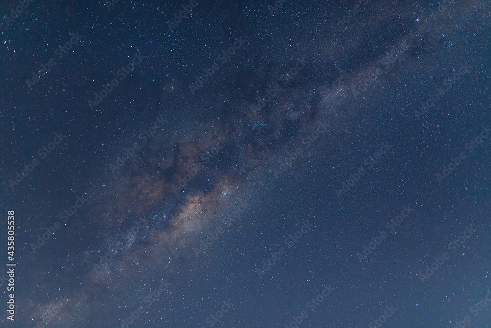 Fototapeta premium Milky way galaxy on dark night sky.