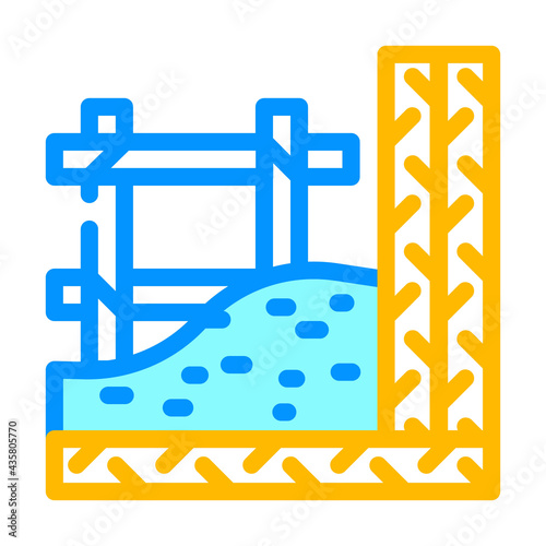 armature building material color icon vector. armature building material sign. isolated symbol illustration