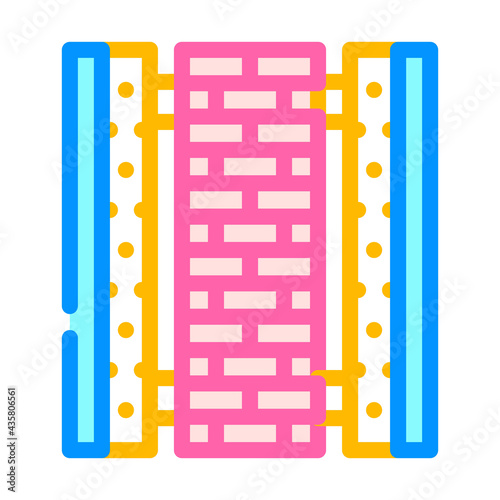ready construction building material color icon vector. ready construction building material sign. isolated symbol illustration