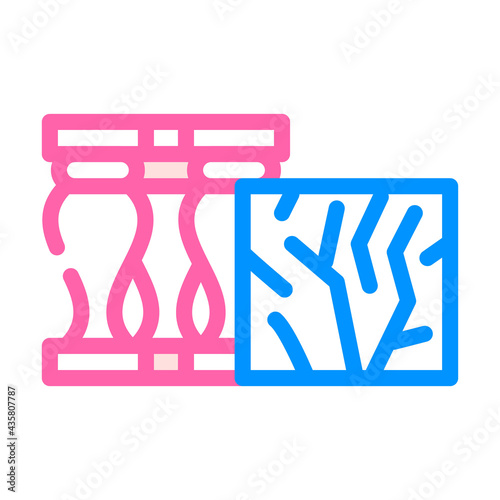 marble building material color icon vector. marble building material sign. isolated symbol illustration