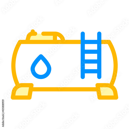 water building material color icon vector. water building material sign. isolated symbol illustration