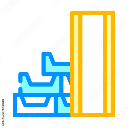draining system building material color icon vector. draining system building material sign. isolated symbol illustration