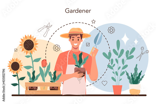Fotografiet Gardener concept