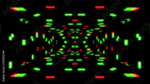 Modern backdrop design., shiny wall studio appearing glowing corridor wave, ultraviolet spectrum., 4K Looping Animated Background