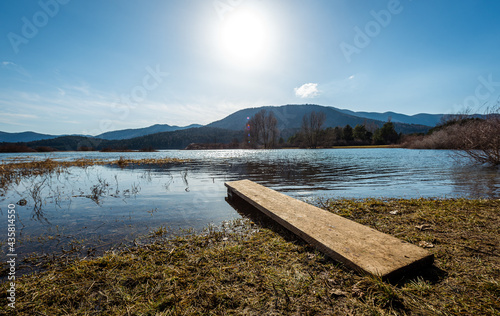 View of amazing lake Cerknica in Slovenia - Cerkniško jezero.