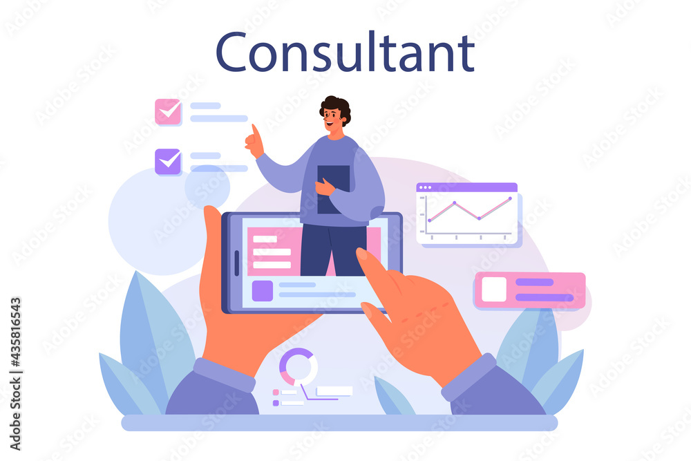 Professional consulting service. Research and recommendation. Idea of strategy Professional consulting service. Research and recommendation. Idea of strategy