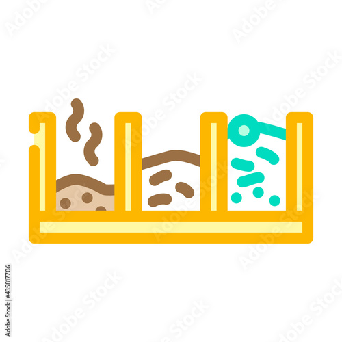 pit compost color icon vector. pit compost sign. isolated symbol illustration