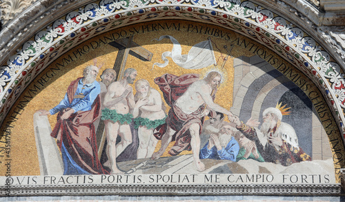 mosaic in St Mark s Basilica representing Adam and Eve and also the resurrection of Jesus in VENICE