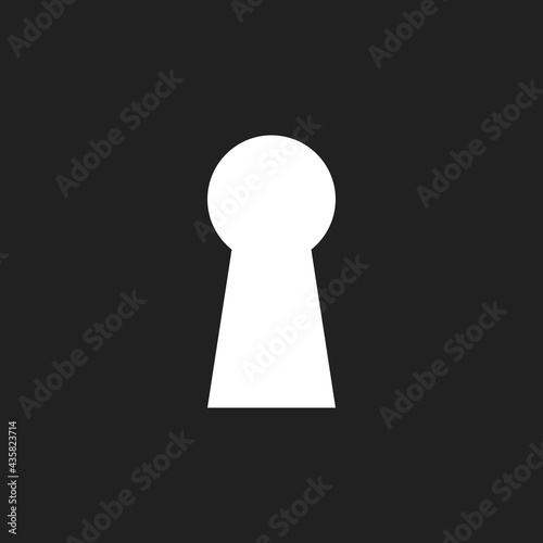 Keyhole icon. Vector illustration for graphic design, Web, UI, app.