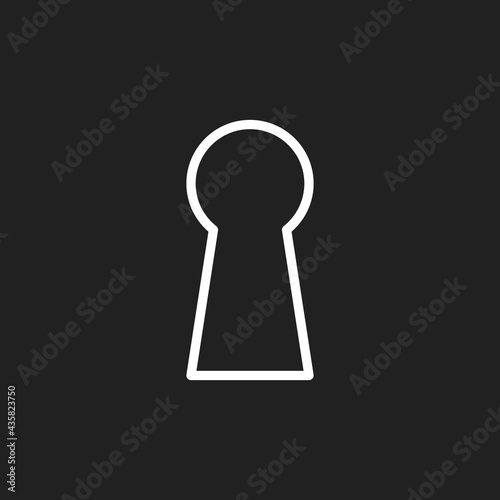 Keyhole icon. Vector illustration for graphic design, Web, UI, app.