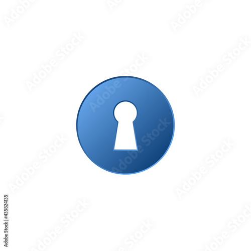 Keyhole icon. Vector illustration for graphic design, Web, UI, app.
