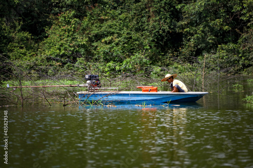 Fisherman on a boat