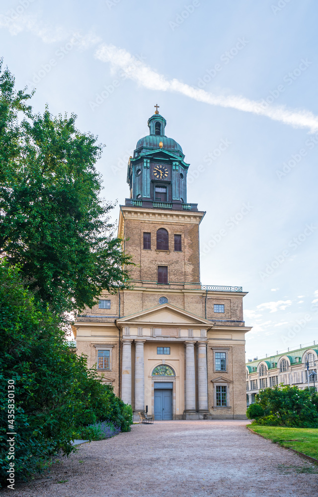Gothenburg, Sweden. View of the Gothenburg Cathedral in the park in the early morning. Gothenburg, Sweden. View of the Gothenburg Cathedral in the park in the early morning.