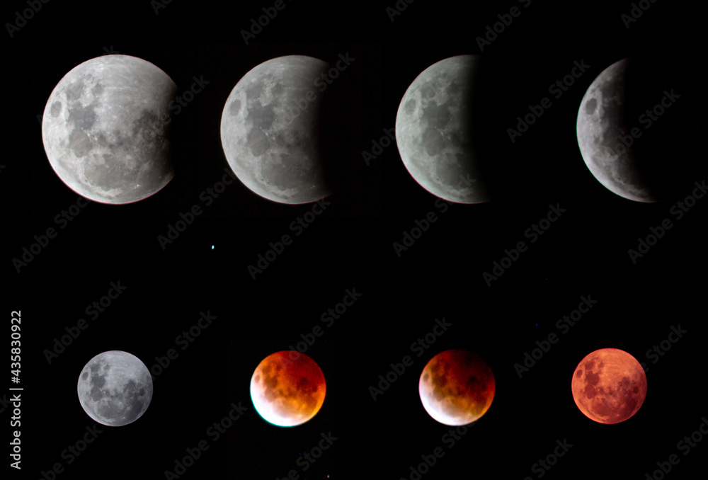 Obraz premium Super Flower Blood Moon 2021