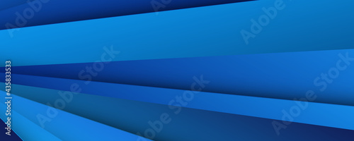 Modern 3d blue abstract background with overlap layers. Dark blue background with abstract graphic elements for presentation background design. 