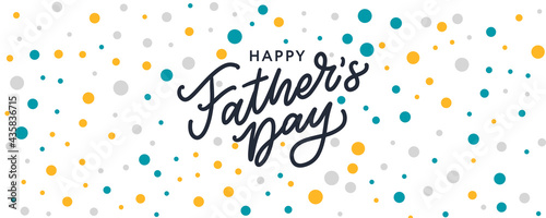 Happy father's day. Lettering. Banner Sale Brush text pattern vector