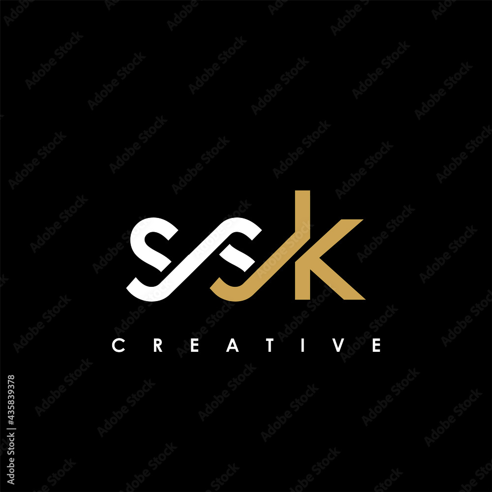 Obraz premium SSK Letter Initial Logo Design Template Vector Illustration