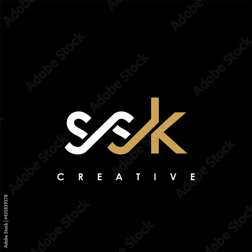 SSK Letter Initial Logo Design Template Vector Illustration photo