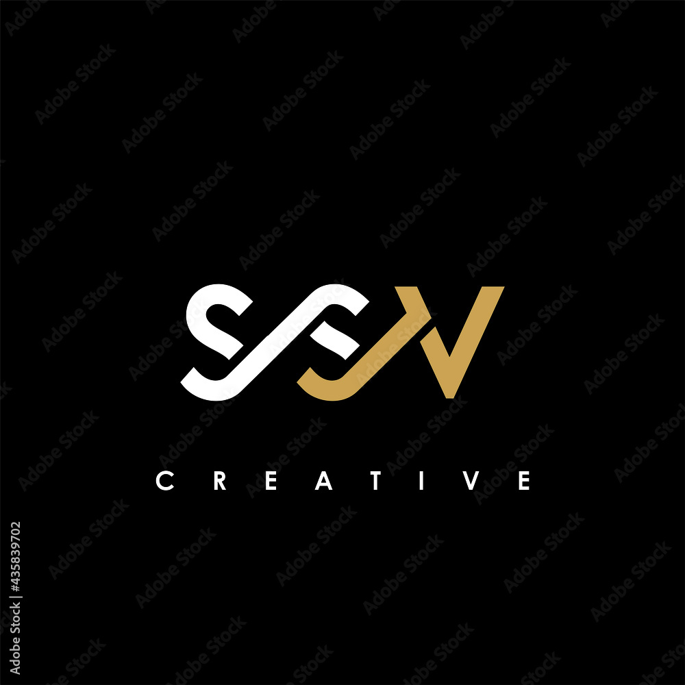 SSV Letter Initial Logo Design Template Vector Illustration