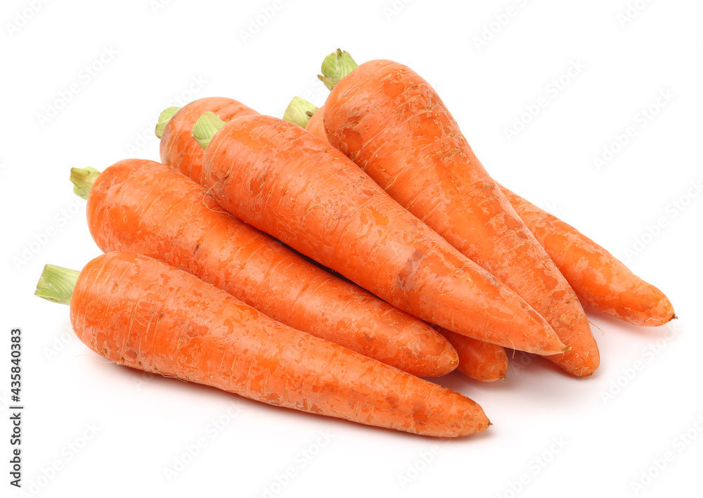 Fresh carrot on a white background Fresh carrot on a white background