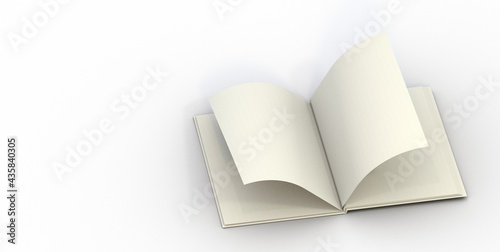 Mock up of a floating book ...
