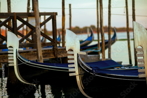 detail shot with gondola in Venice, Italy © Alliance