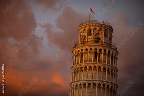 Fotografia with Leaning Tower and Duomo di Pisa in Pisa, Italy