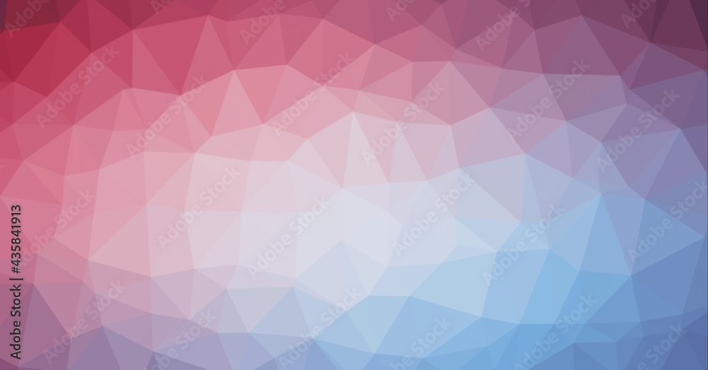 Obraz premium Composition of softly glowing pink and blue crystalline form