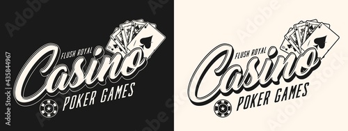 Casino vintage badge