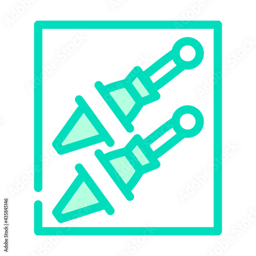 knife pocket color icon vector. knife pocket sign. isolated symbol illustration