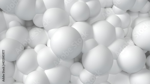 minimal background Wallpaper white spheres pattern lighting light abstraction 3d render