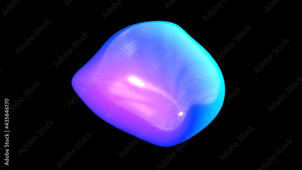 abstract figure in space minimal plastic 3d render abstract figure in space minimal plastic 3d render