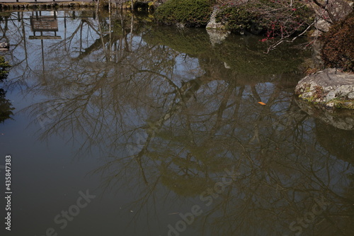 Kyoto, Japan-March 12, 2013: Higashiyama Kiyomizu-pond