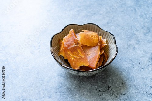 Bottarga Dried and Peeled Fish Roe of Mullet. Sardinian Food. photo