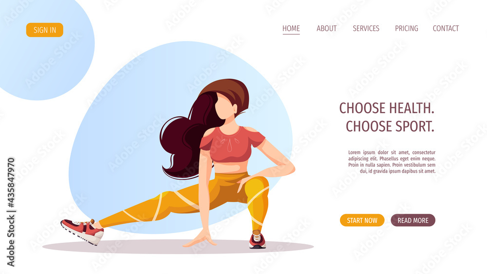 Woman doing sport training. Sport, Workout, Healthy lifestyle, Gym, Fitness, Training concept. Vector illustration for poster, banner, advertising, website. Woman doing sport training. Sport, Workout, Healthy lifestyle, Gym, Fitness, Training concept. Vector illustration for poster, banner, advertising, website.