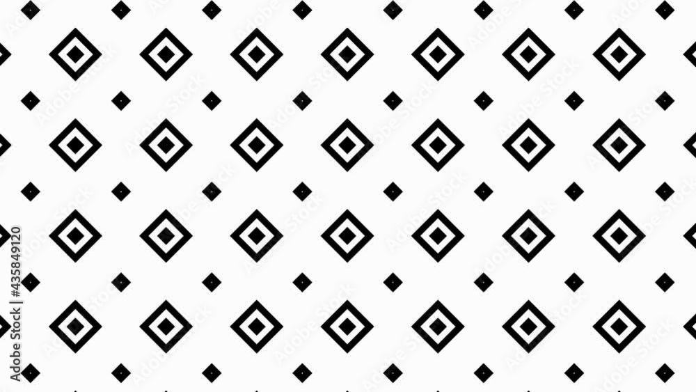 Shape pattern black white background