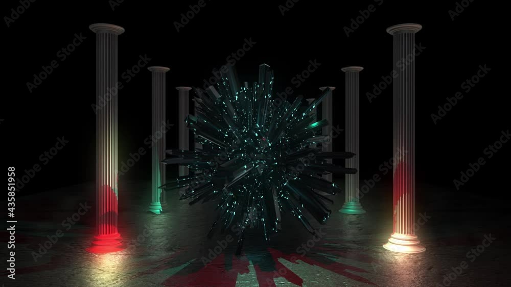 fireworks in the night vj loop