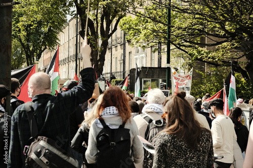 Dublin Ireland May 22 2021 Palestine Protest photo
