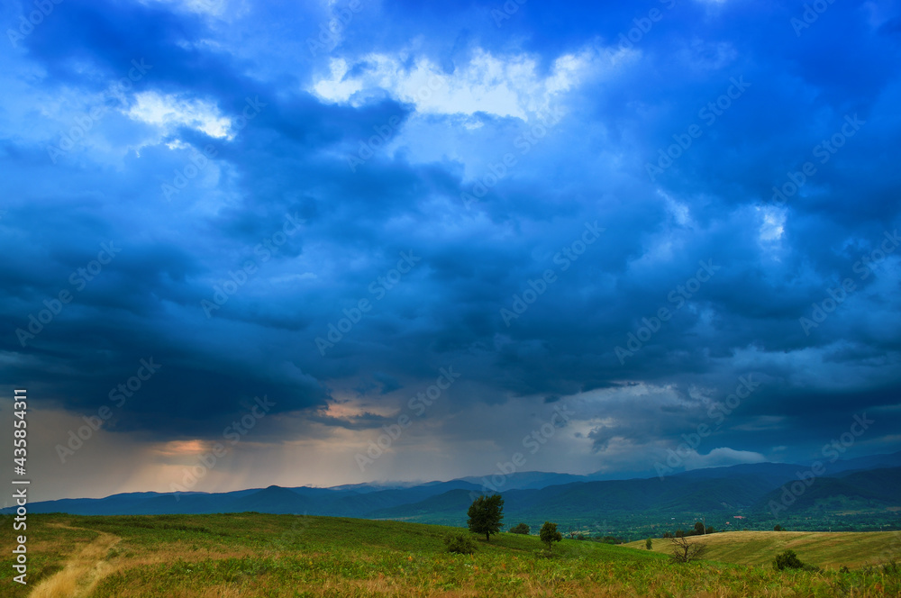 Dramatic storm scene