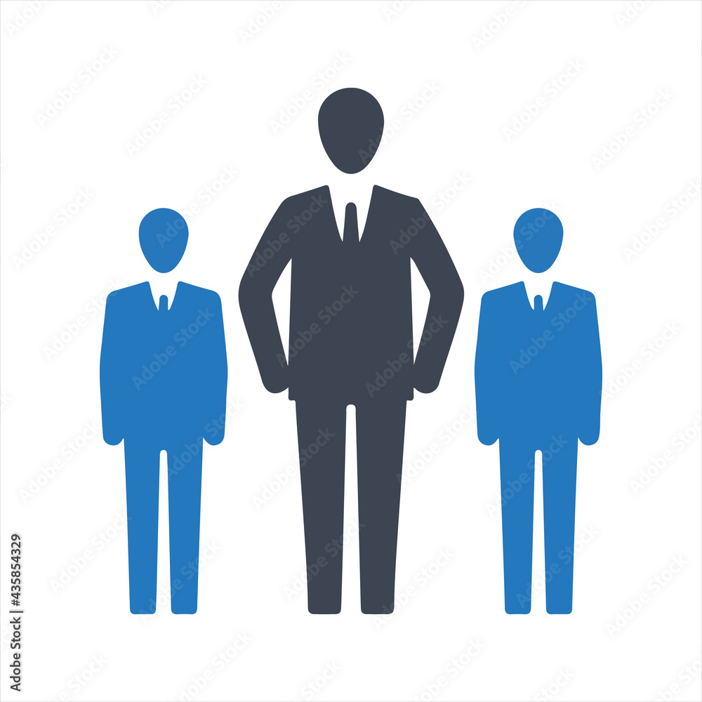 Business team icon, vector and glyph Business team icon, vector and glyph