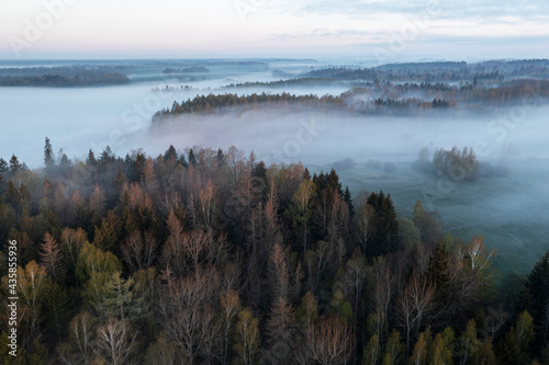 Lithuanian countryside. Early morning