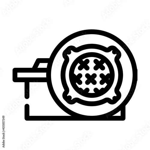concrete products, sewer hatches building material line icon vector. concrete products, sewer hatches building material sign. isolated contour symbol black illustration