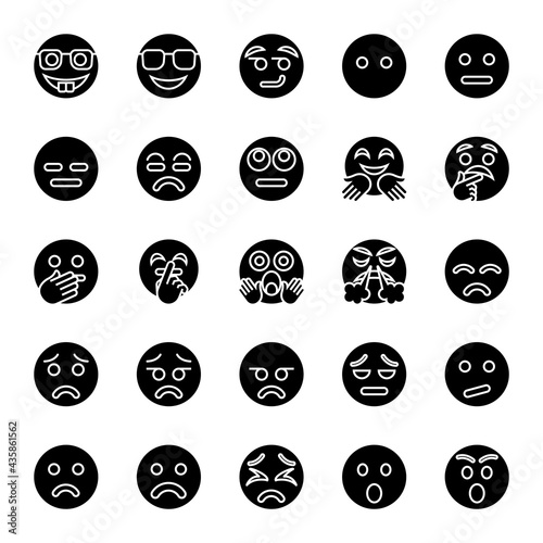 Glyph icons for emojis.