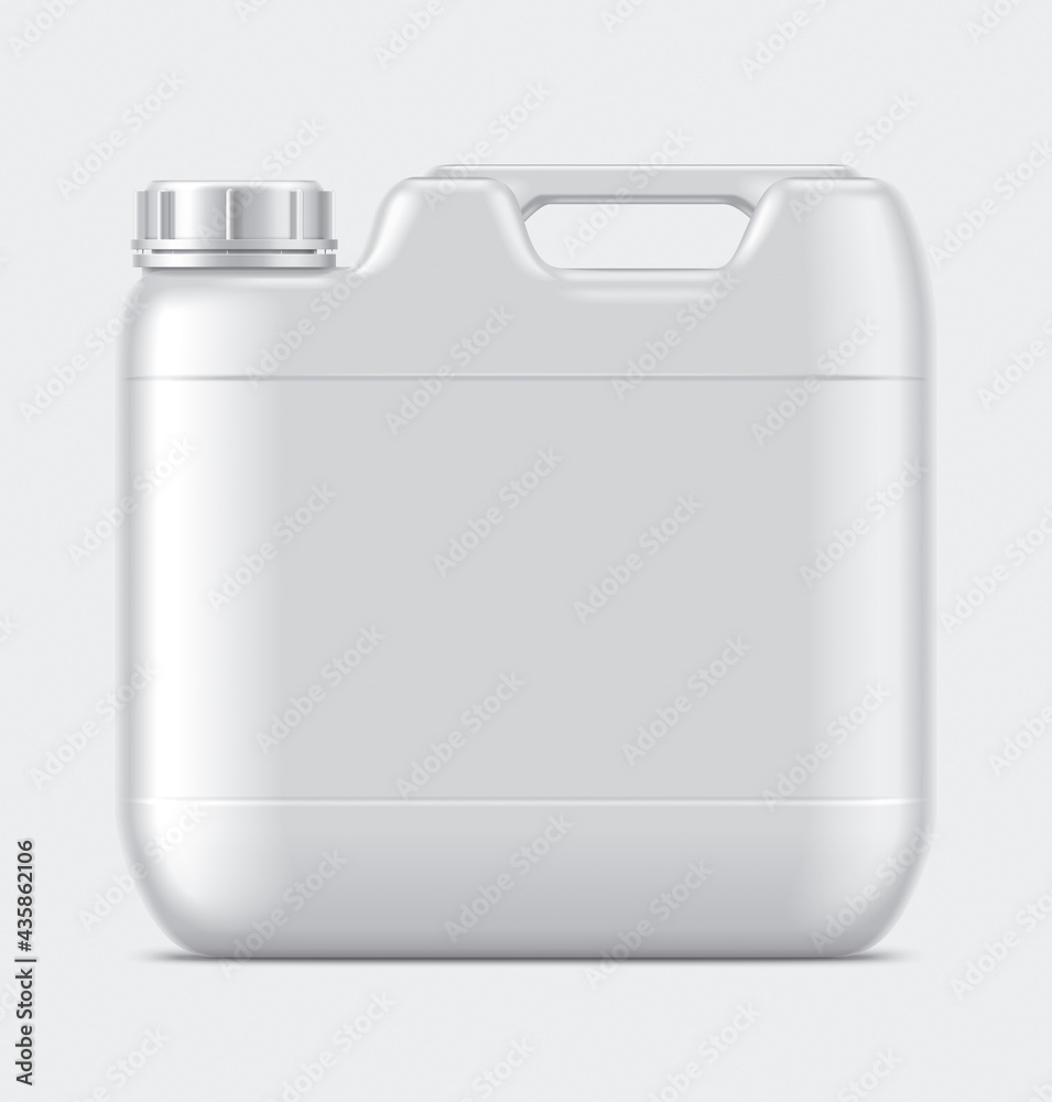 White Plastic Jerry Can mockup. White Plastic Jerry Can mockup.