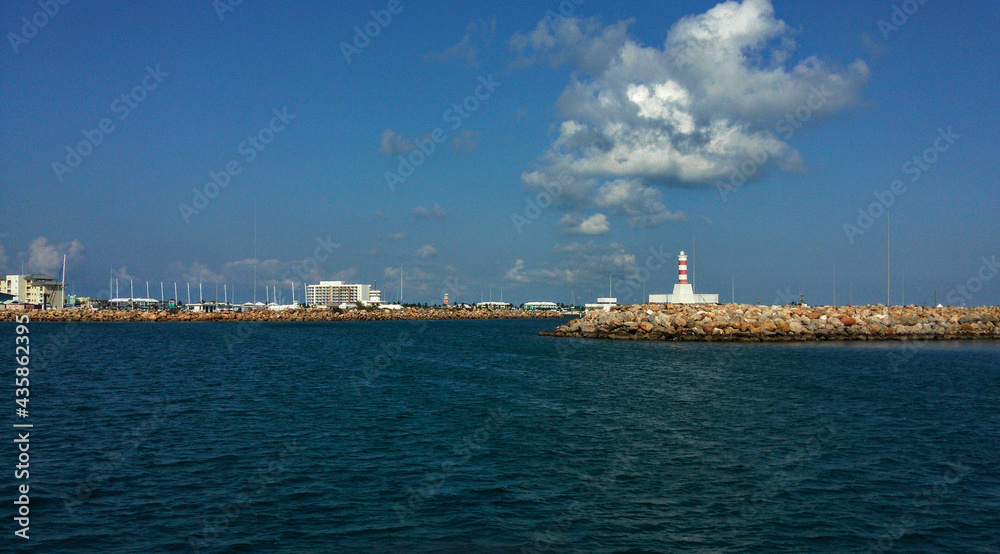 view of the lighthouse on the ciast in Cuba