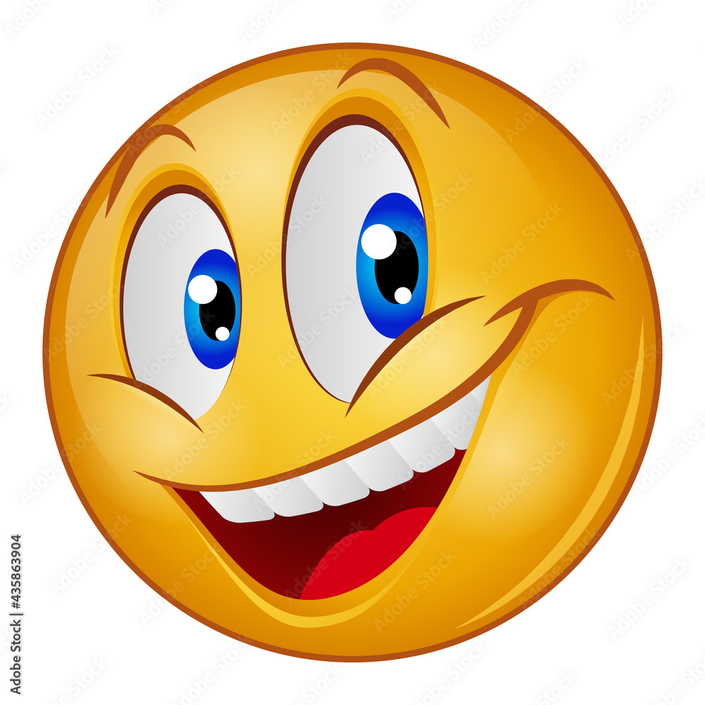 Gradient style emoji laugh. Gradient style emoji laugh.