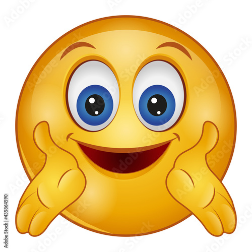 Gradient style emoji smile.