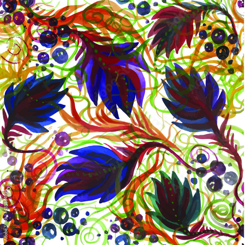 seamless pattern with feathers